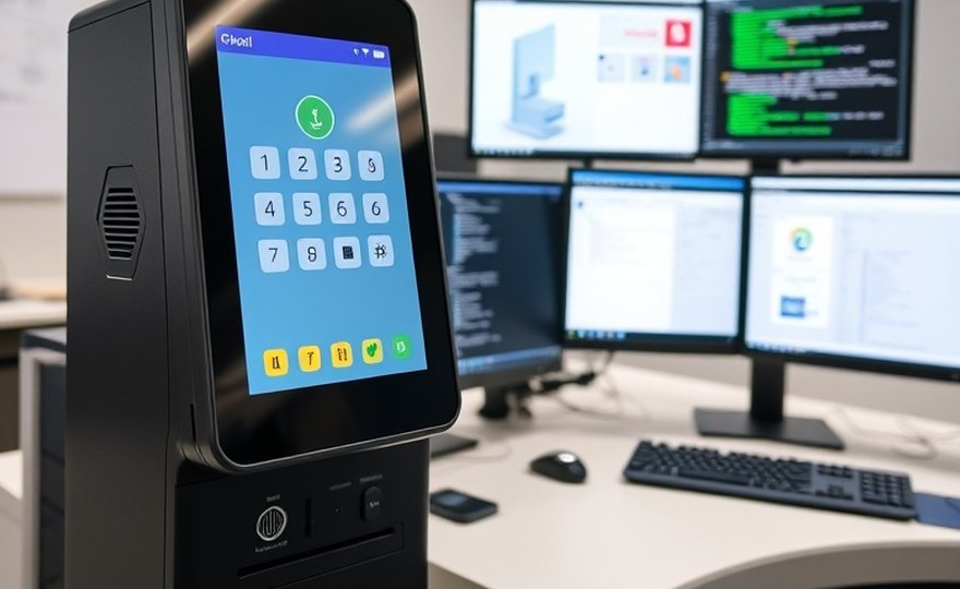 Interfaz de autoservicio funcionando con normalidad